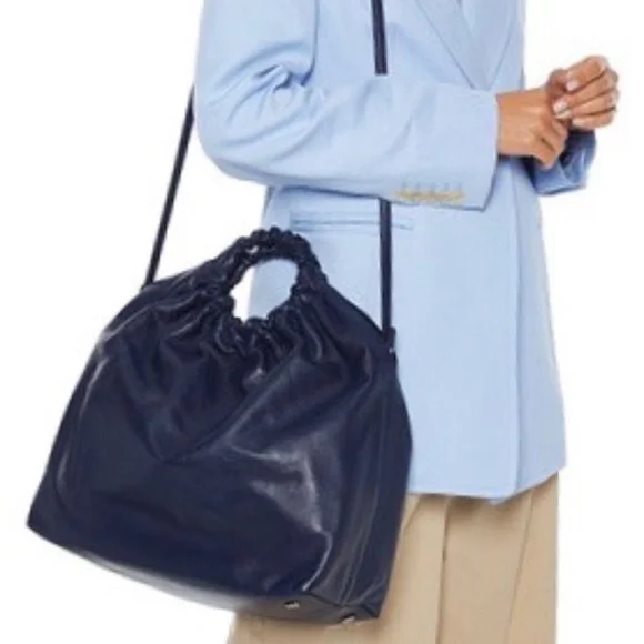 The Row XL Double Circle Lambskin Leather Tote - Picture 2 of 14